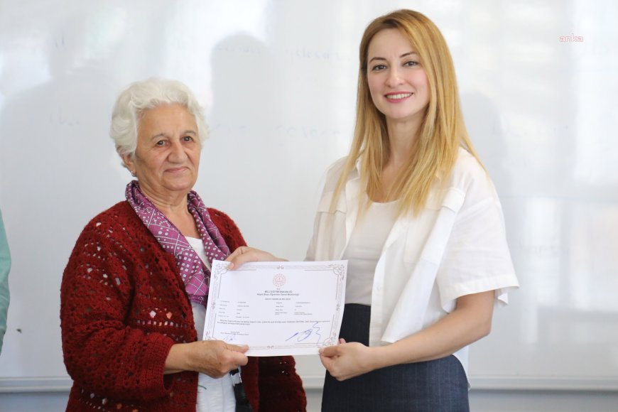 Çankayalı kadınlar okuma yazma sertifikalarını aldı