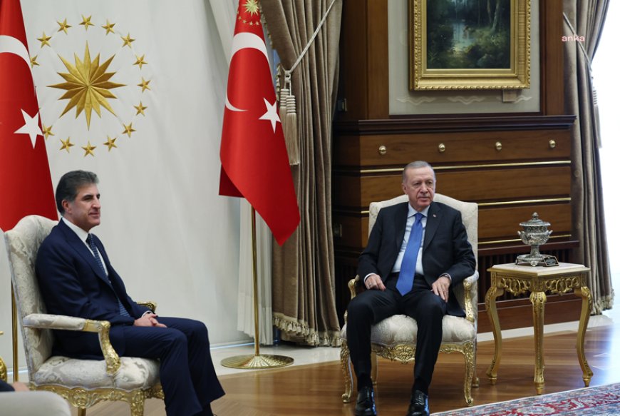 Cumhurbaşkanı Erdoğan, Irak Kürt Bölgesel Yönetimi Başkanı Barzani’yi kabul etti