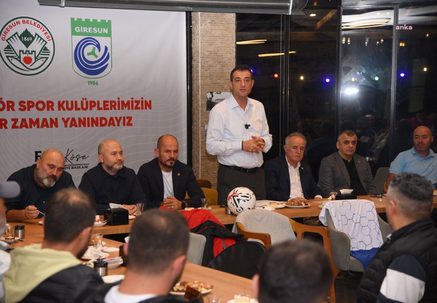 Giresun Belediyesi, amatör spor kulüplerine malzeme desteğinde bulundu