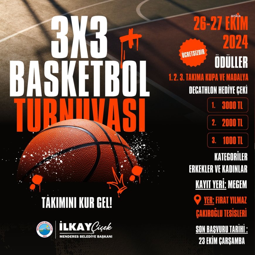Menderes Belediyesi Basketbol Turnuvası düzenleyecek