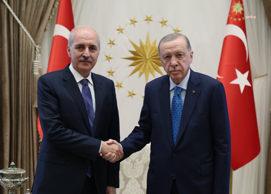 Cumhurbaşkanı Erdoğan, TBMM Başkanı Kurtulmuş'u kabul etti