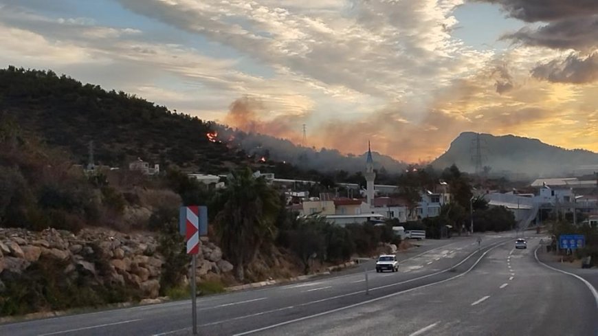 Mersin Bozyazı'da orman yangını büyümeden söndürüldü