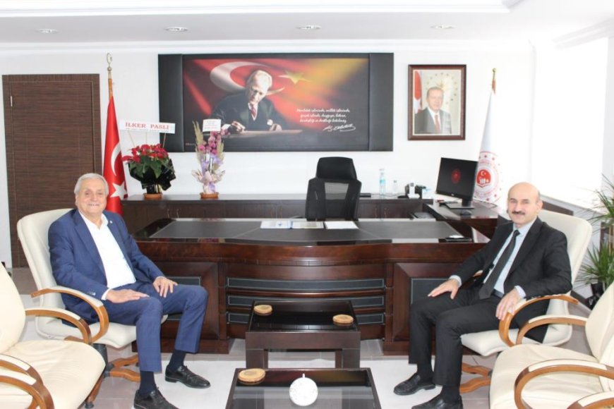 Başkan Bakkalcıoğlu'ndan İl Müdürü Öztürk'e 'hayırlı olsun' ziyareti