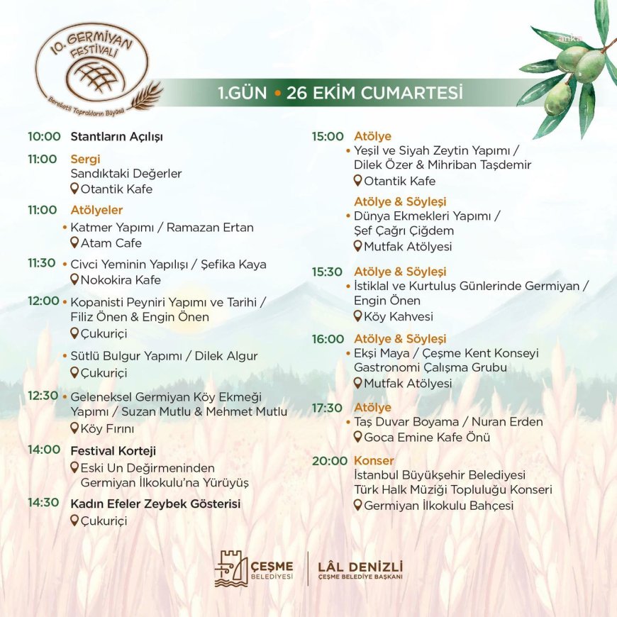 Çeşme’de Germiyan Festivali için geri sayım başladı