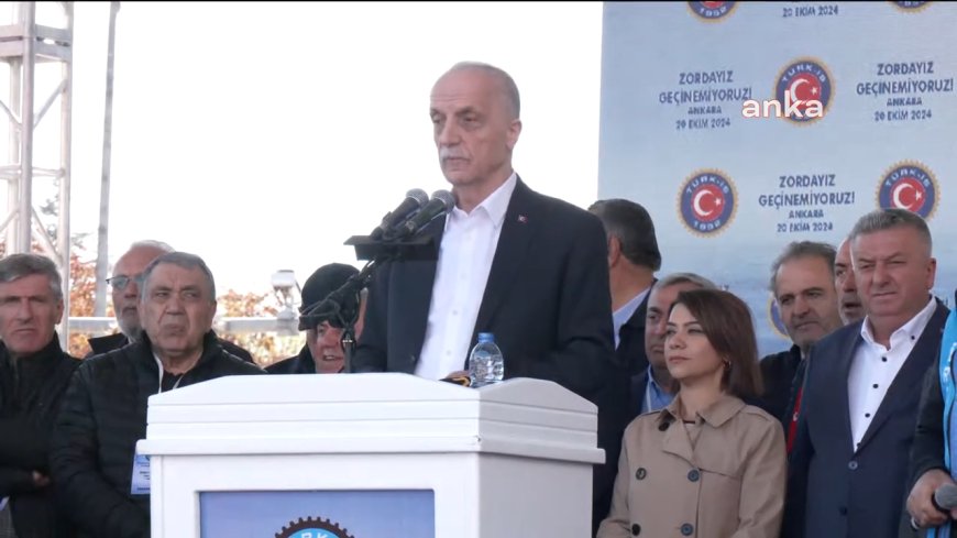 Türk-İş'in “Zordayız, geçinemiyoruz” mitingi… Ergun Atalay’dan hükümete: “Biz sizin oy makineniz değiliz, ayağınızı denk alın”