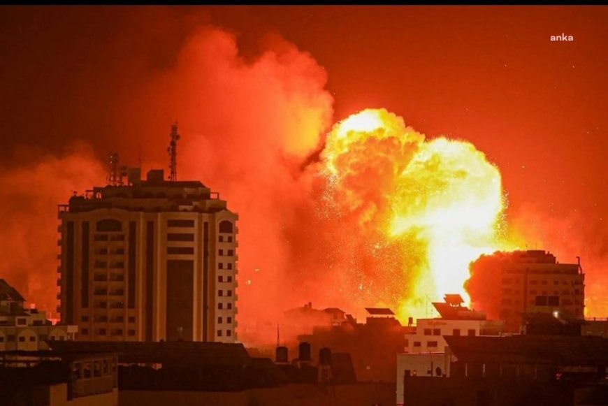 İsrail savaş uçakları Beyrut'u bombalıyor