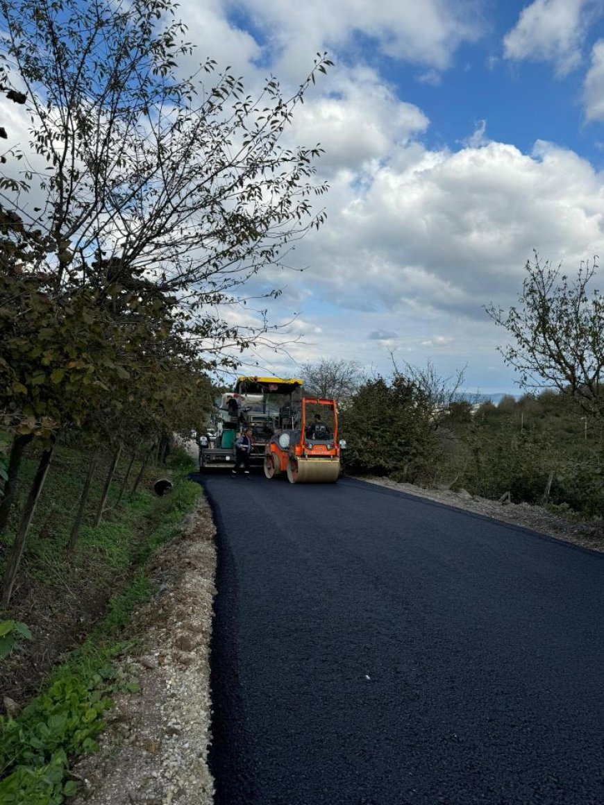 Serdivan'ın o yolu asfaltlandı