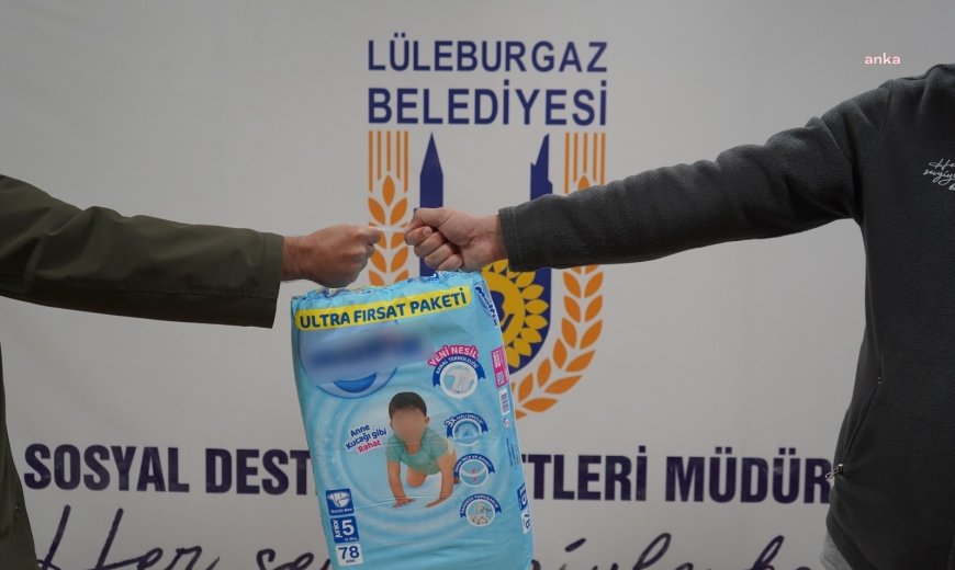 Lüleburgaz’da Ek Gıda ve Bez Desteği programı ile dayanışma sürüyor 