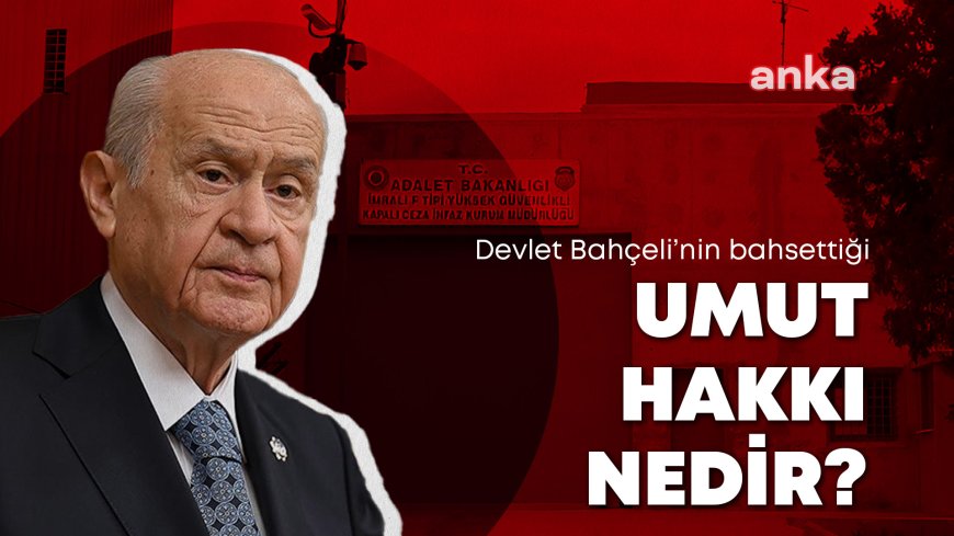 MHP lideri Bahçeli'nin, Öcalan için söylediği ''Umut hakkı'' nedir?