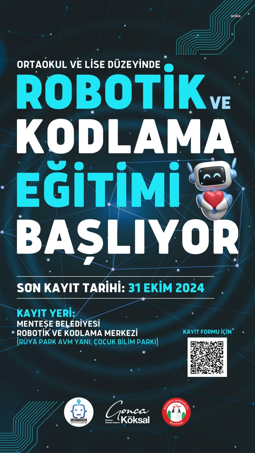 Menteşe Belediyesi, ortaokul ve lise öğrencileri için robotik ve kodlama eğitimleri düzenliyor