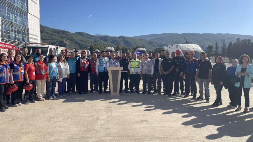 Osmaniye Devlet Hastanesi'nde deprem tatbikatı