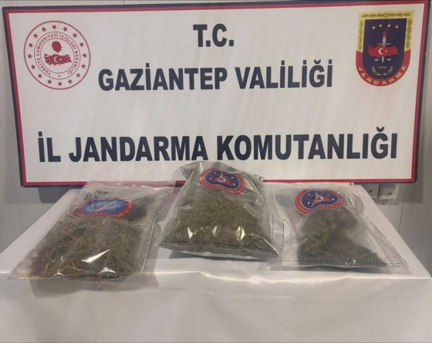 Gaziantep'te 1 kilo esrar ele geçirildi