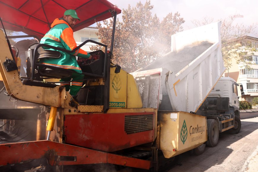 Çankaya Belediyesi, 6 ayda 122 sokakta tam kaplama asfalt çalışması yaptı