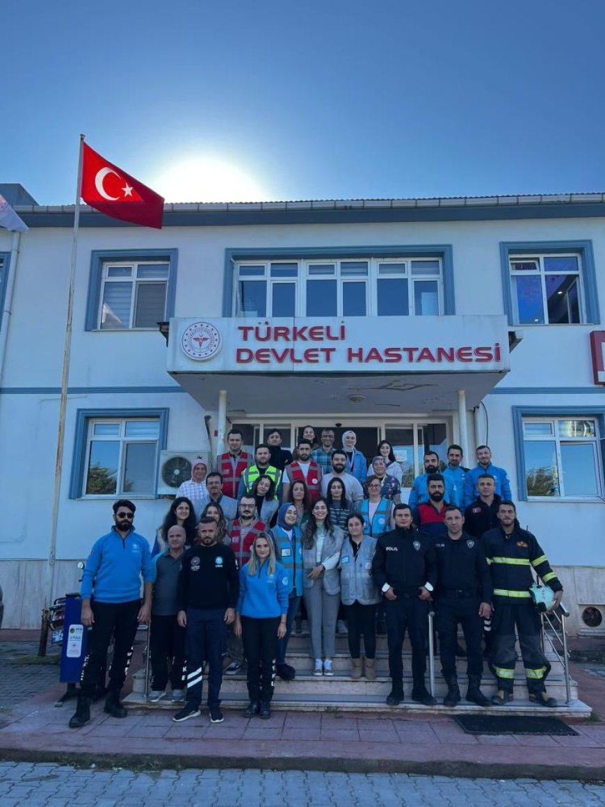 Türkeli Devlet Hastanesi'nde tatbikat