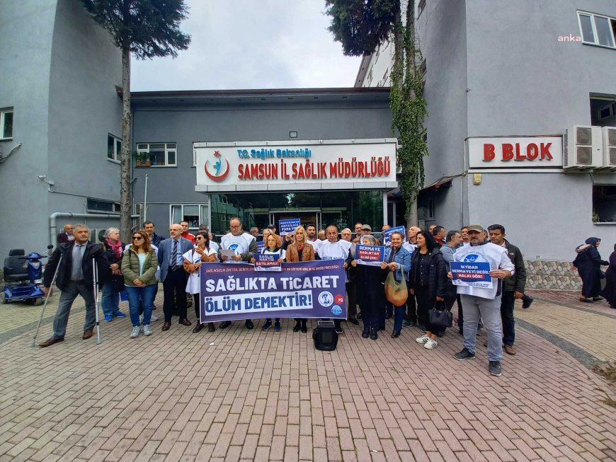 SES Samsun Şubesi, Sağlıkta Dönüşüm Programı'nı protesto etti: "Bu program yaşamımıza kastetmeye başlamıştır"