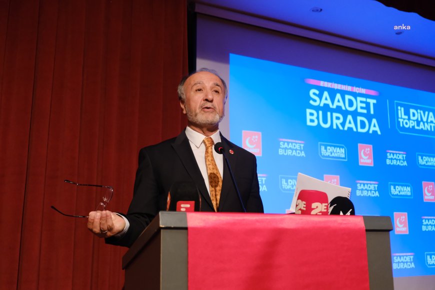 Saadet Partisi Genel Başkan Yardımcısı Cafer Güneş Eskişehir’de konuştu: “Vergi ve zulüm düzeni devam ediyor”