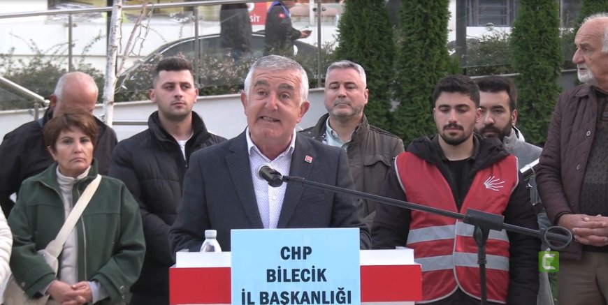 CHP Bilecik İl Başkanı Ali Özdemir: “Halkımızın seçme ve seçilme hakkı ayaklar altına alınmaktadır”