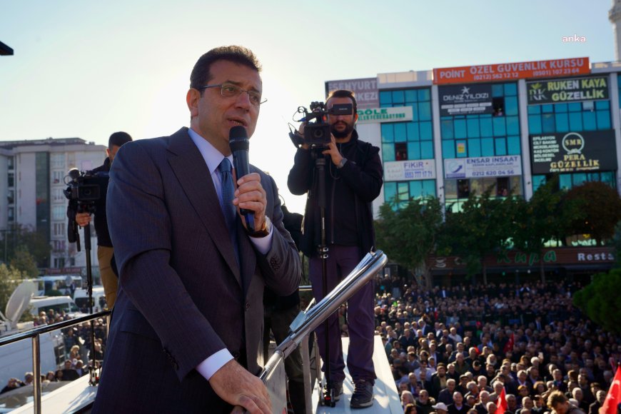 CHP'den kayyuma tepki mitingi... İmamoğlu: Şu bileği görüyor musunuz? Seçimlerde bükemediğiniz bileği, yasaklarla, tutuklamalarla, kayyumlarla bir milim bile eğemeyeceksiniz