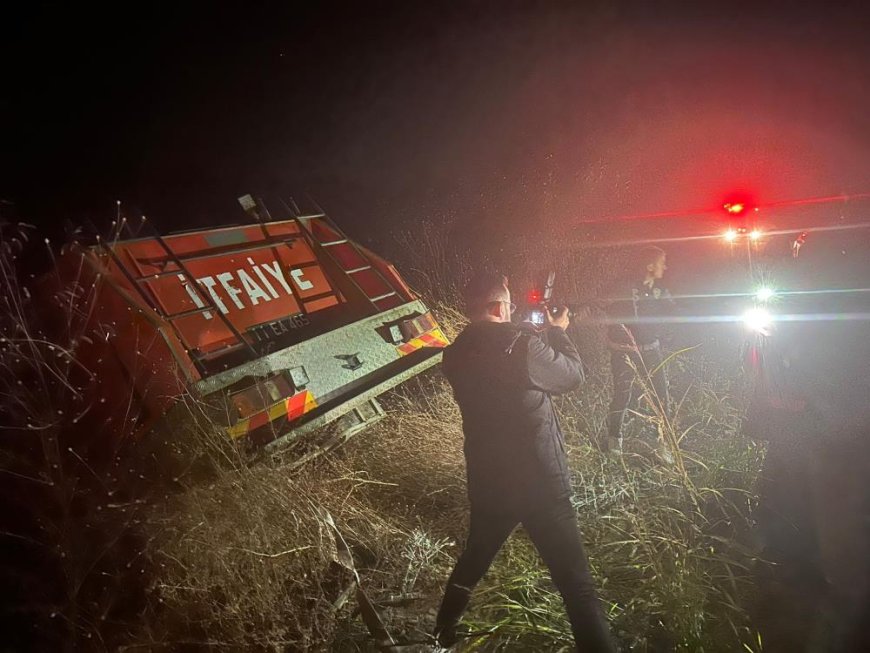 Bilecik'te yangına giden itfaiye aracı kaza yaptı, sürücü araçtan atlayarak kurtuldu