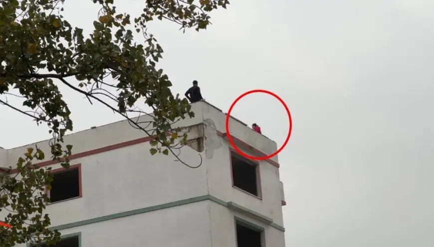 Samsun'da inşaatın 7. katına çıkan bir kadın intihara kalkıştı