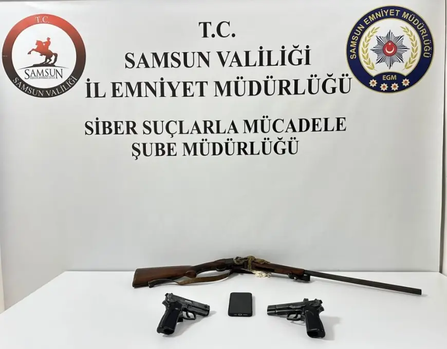 Samsun'da yasa dışı bahis reklamı yapan şahıs gözaltına alındı