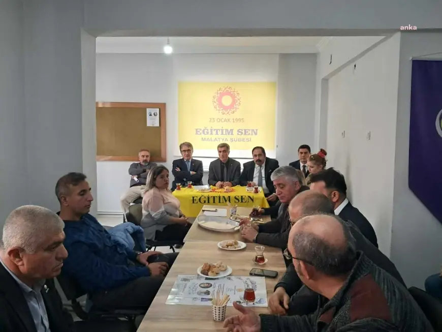 CHP Ekonomi heyeti Malatya'da... Yalçın Karatepe KESK ve Eğitim-Sen'i ziyaret etti