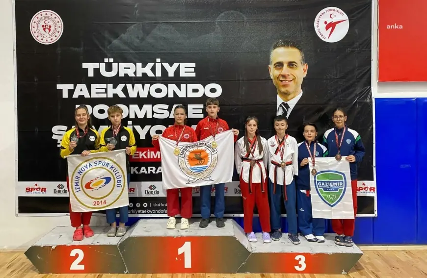 Gaziemir’in sporcuları madalyaları topladı