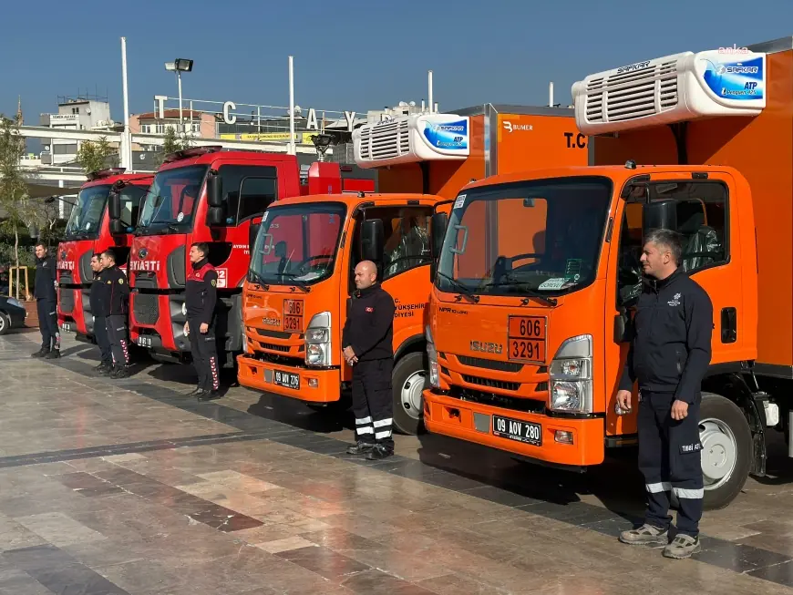 Aydın Büyükşehir Belediyesi, iki itfaiye aracı ve iki tıbbi atık toplama aracı satın aldı