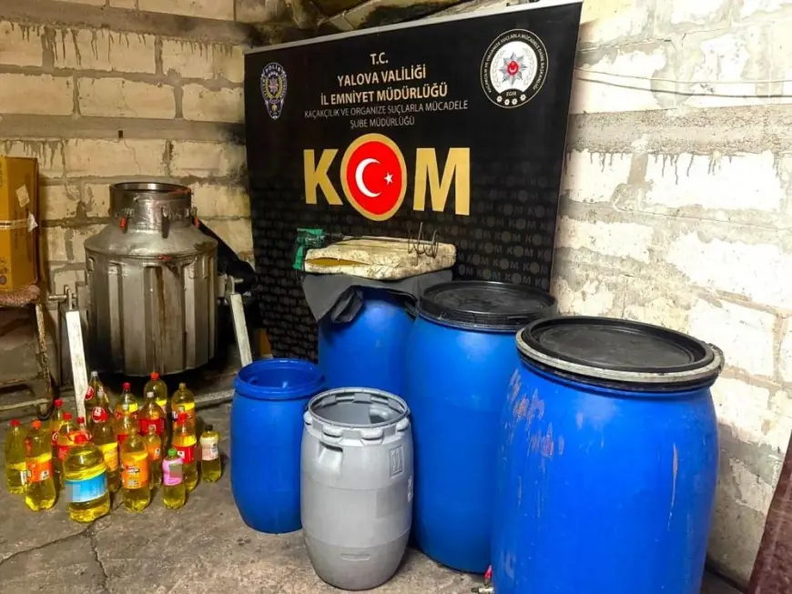 Yalova'da yılbaşı öncesi sahte alkol operasyonu: 3 gözaltı
