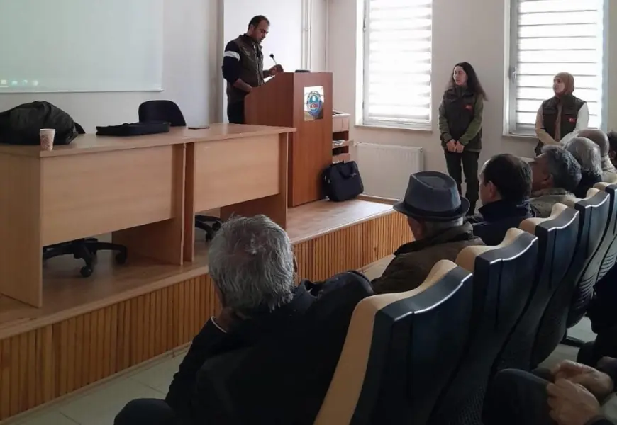 Jandarma, Emniyet ve Muhtarlara Yaban Hayatı Koruma Eğitimi Verildi!