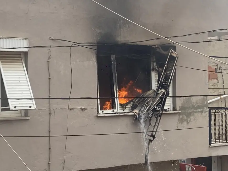 Alaşehir'de korkutan yangın