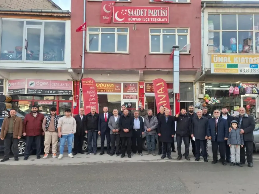 Saadet Partisi Bünyan İlçesinde Mehmet Sarıçiçek, Güven Tazeledi!