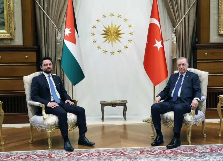 Cumhurbaşkanı Erdoğan, Ürdün Haşimi Krallığı Veliaht Prensi Hüseyin bin Abdullah’ı Kabul Etti