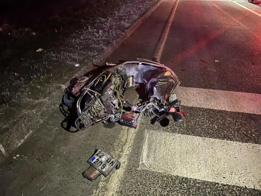 Çerkezköy'de feci kazada ağır yaralanan motosiklet sürücüsü hayatını kaybetti