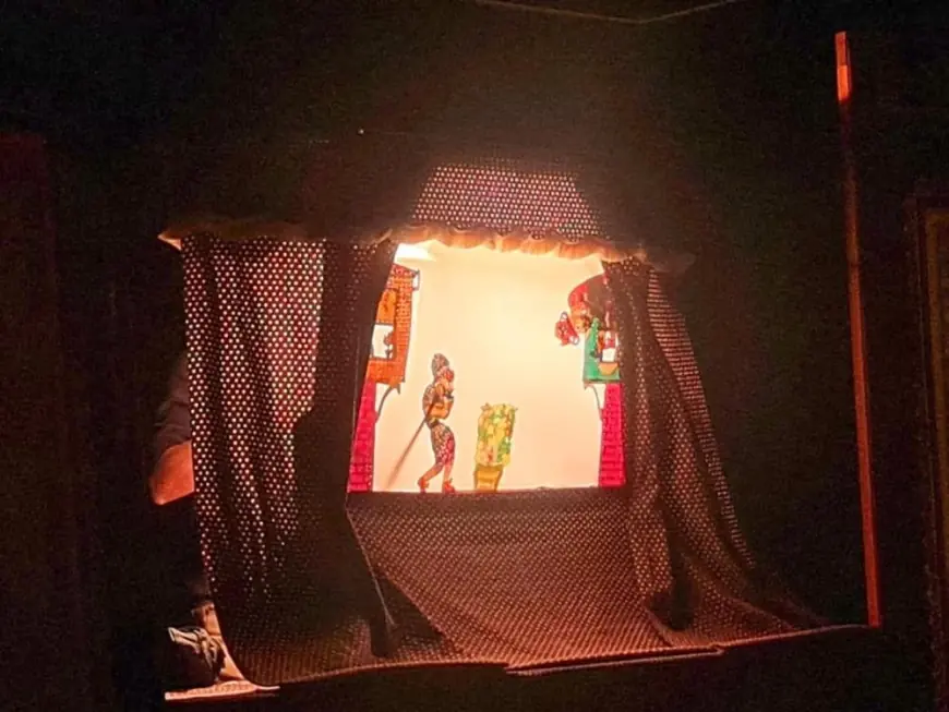 Erzincan'da Karagöz ve Hacivat gölge oyunu