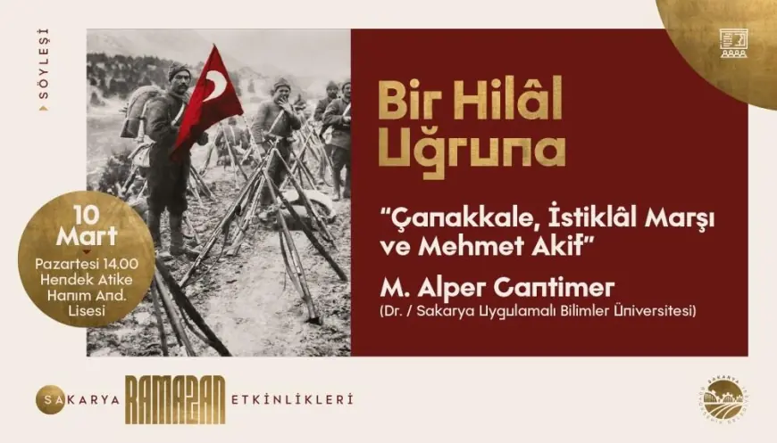 Sakarya'da kültür sanat etkinliklerinin yeni haftası iki söyleşi programıyla başlayacak