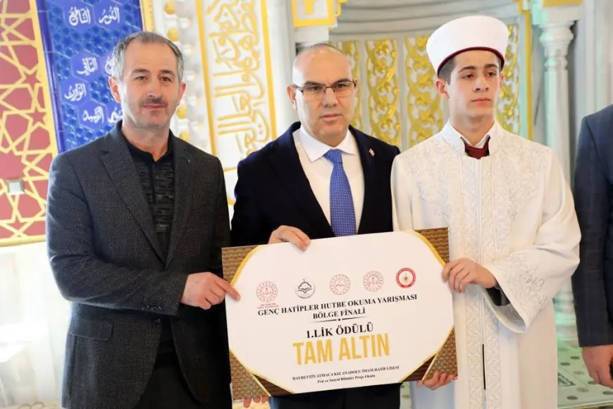 Ağrı'da Hutbe Okuma Yarışması Bölge Finali'nde Erzurum birinciliği kazandı