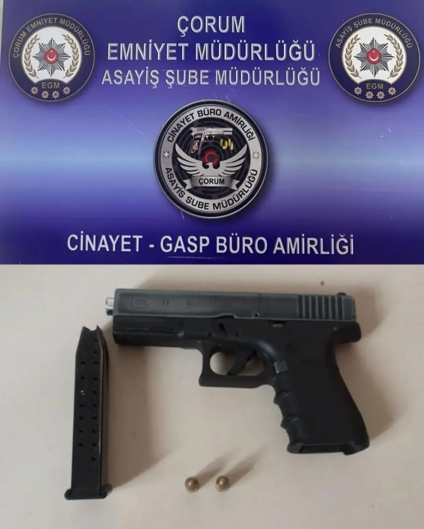 Çorum’da asayiş operasyonları: silah, uyuşturucu ve aranan şahıslar ele geçirildi
