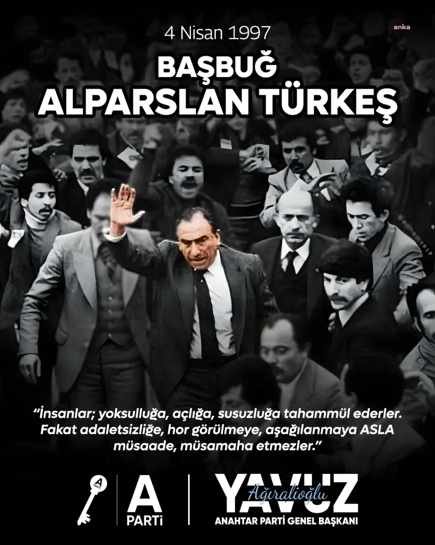 Ağıralioğlu, MHP kurucu Genel Başkanı Alparslan Türkeş'i andı
