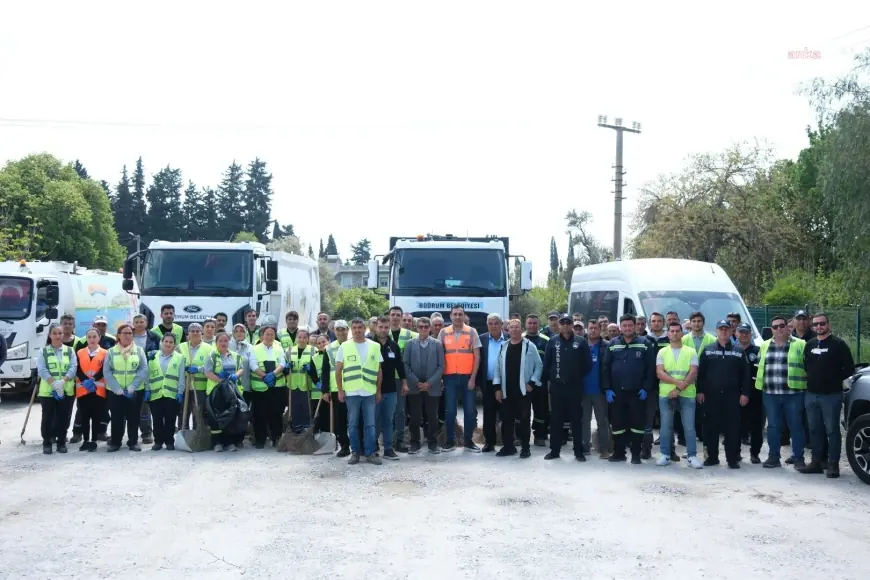 Bodrum'da kapsamlı temizlik çalışmaları, Müskebi’den başladı