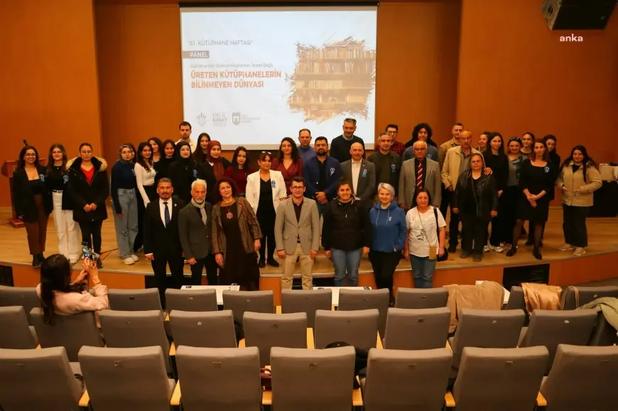 Karabağlar’da “Üreten Kütüphanelerin Bilinmeyen Dünyası” paneli düzenlendi