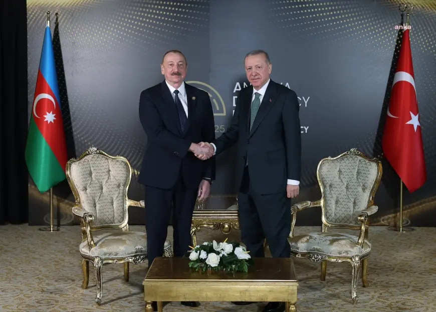 Cumhurbaşkanı Erdoğan, Azerbaycan Cumhurbaşkanı İlham Aliyev ile bir araya geldi