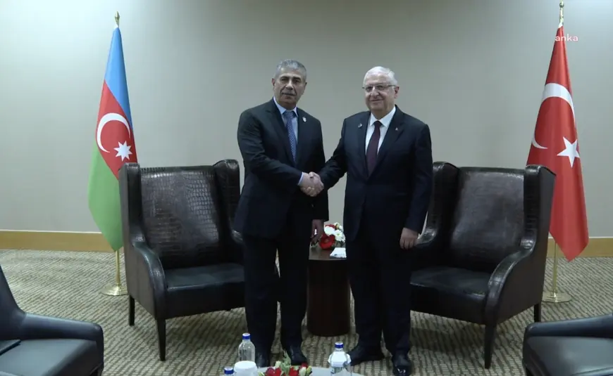 Milli Savunma Bakanı Güler, Azerbaycan Savunma Bakanı Orgeneral Zakir Hasanov’la görüştü