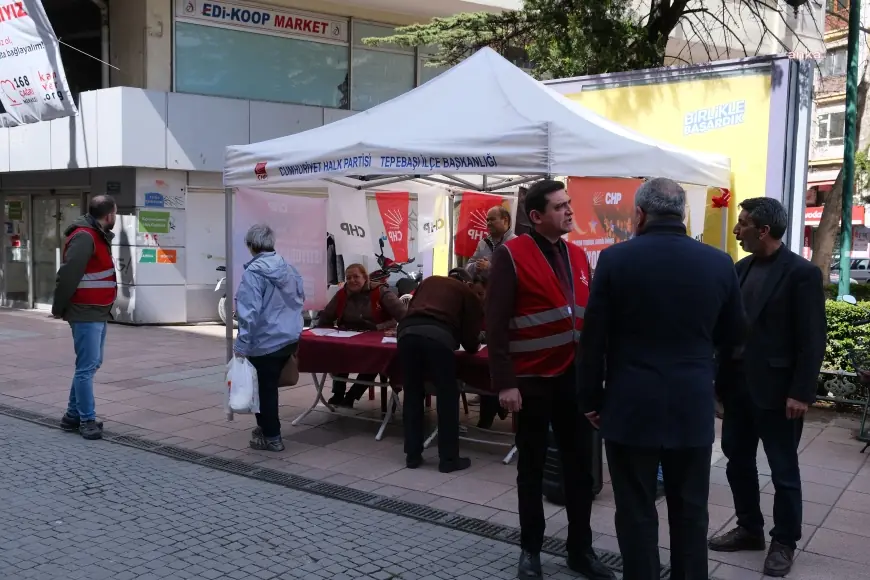 Tepebaşı’nda imza sayısı 35 bini buldu: “Halk CHP stantlarını benimsedi”