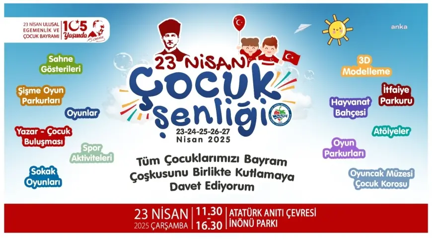 Karadeniz Ereğli Belediyesi'nin "23 Nisan Çocuk Şenliği Programı" belli oldu