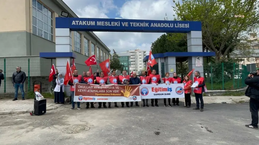 Eğitim İş Samsun Şube Başkanı Onur Gündüz'den "proje okul" atamalarına tepki: "Bu bir tasfiye operasyonu"