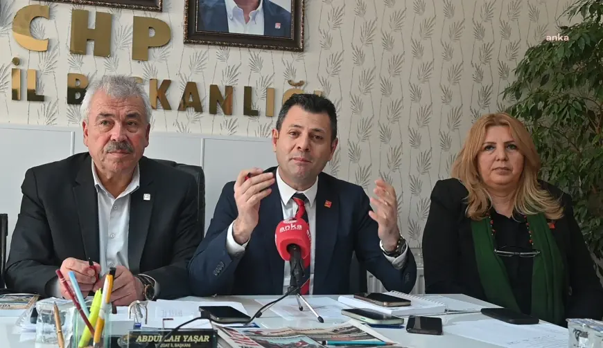 Yozgat’ta CHP tarafından yapılacak çiftçi mitingi için hazırlıklar devam ediyor