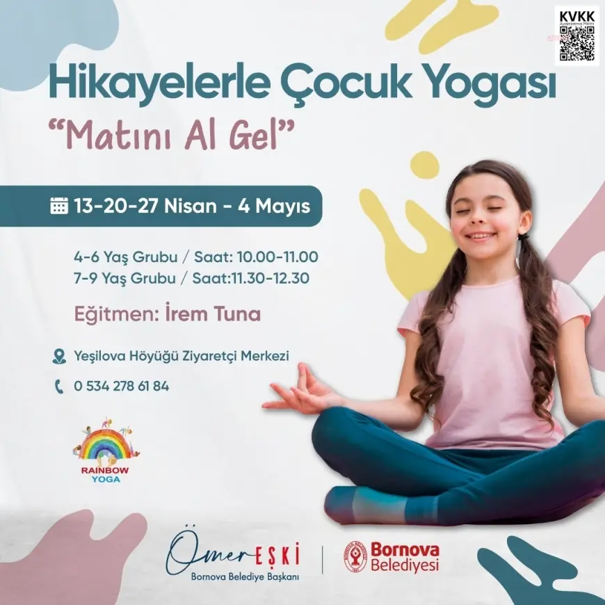 Bornova Yeşilova Höyüğü’nde çocuk yogası ve sanat terapisi buluşması