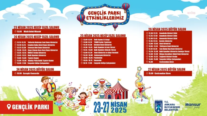 Ankara Büyükşehir Belediyesi, 23 Nisan'ı etkinliklerle kutlayacak