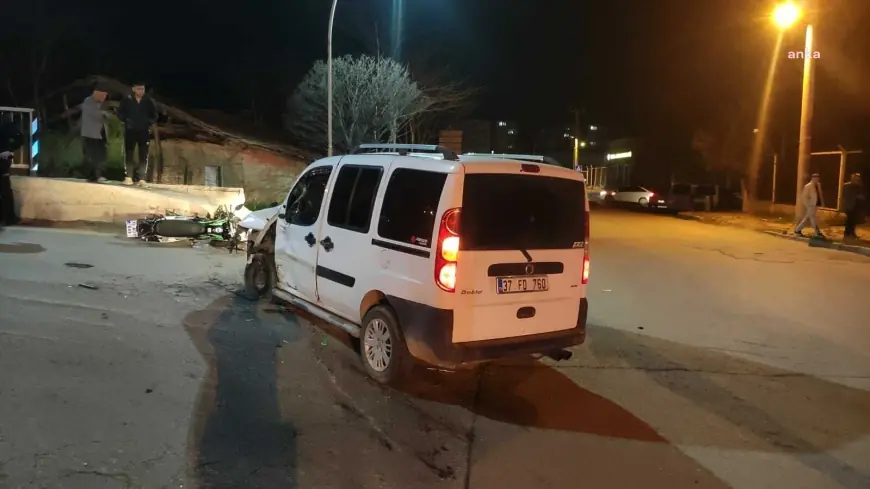 Kırıkkale'de hafif ticari araç ile motosiklet çarpıştı: 1 ölü